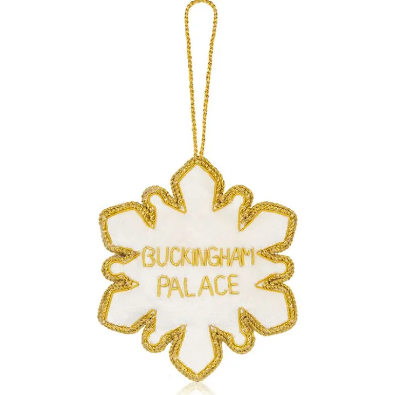 Buckingham Palace Crystal Snowflake Decoration